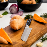 VEYUNA Santoku Knife 5-Inch – Self-Sharpening Stainless Steel for Food Prep