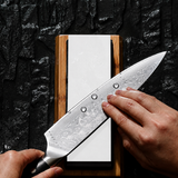 VEYUNA Whetstone - Diamond Grit 1000/6000, Silicone Base for Food Prep Knives