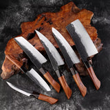 VEYUNA 6-Piece Knife Set – Triple-Layer Steel Food Prep Knives