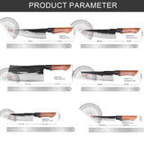VEYUNA 6-Piece Knife Set – Triple-Layer Steel Food Prep Knives