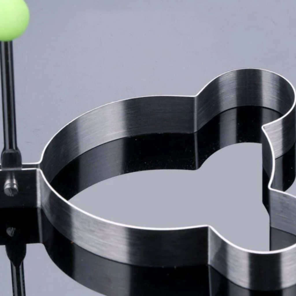 VEYUNA Egg Ring Mold Set, 5-Piece Nonstick Steel Shapes for Treats & Breakfast