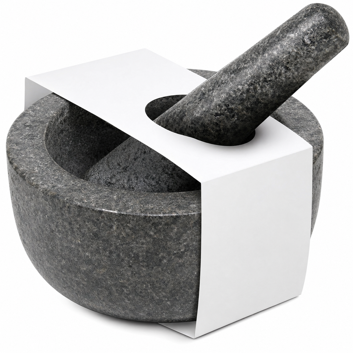 VEYUNA Granite Mortar & Pestle – Heavy-Duty Grinder for Food & Treat Prep
