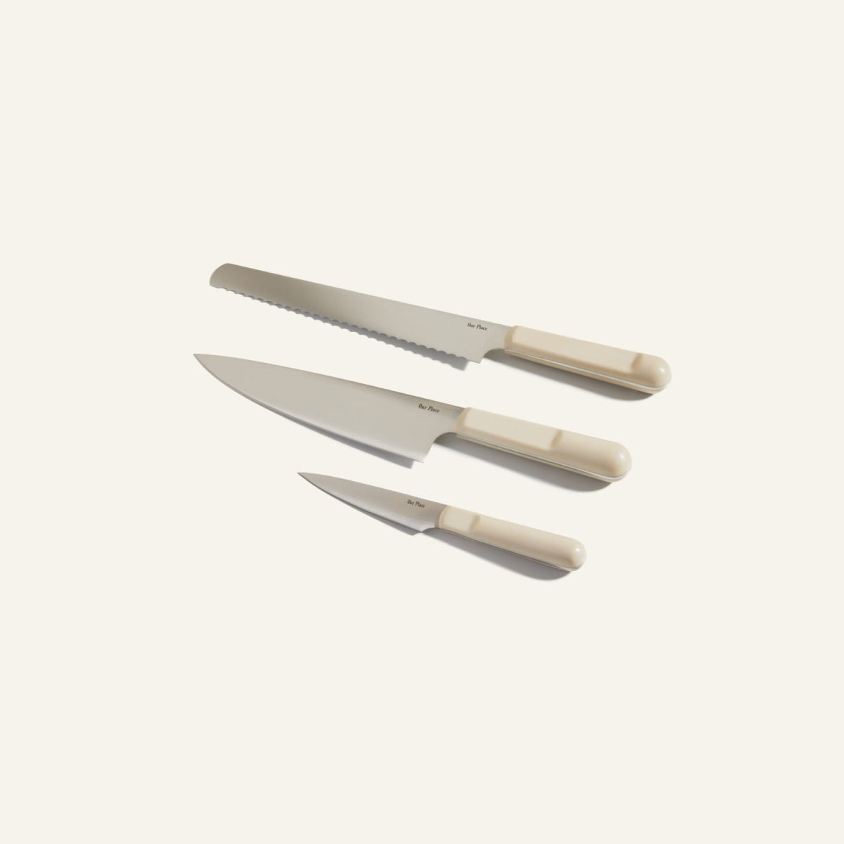 VEYUNA Knife Trio – 3-Piece High-Carbon Steel Food Prep Knife Set