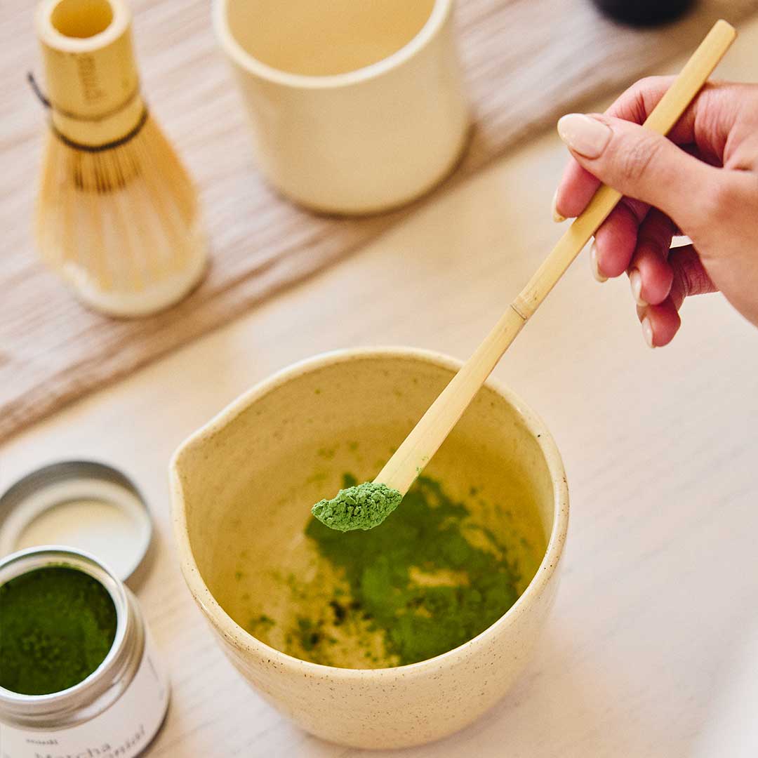 VEYUNA Matcha Light Bamboo Whisk & Scoop Set - Handcrafted Tea Ceremony Kit, Home