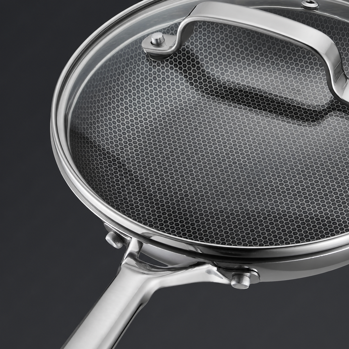 VEYUNA Frying Pan & Lid – 28cm Hybrid Non-Stick Cooking Pan