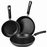 VEYUNA Frying Pan Set, 3-Piece Nonstick Induction Skillets for Food Prep
