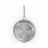 VEYUNA 30cm Stainless Steel Fry Pan – Commercial Grade for Fresh Food Prep