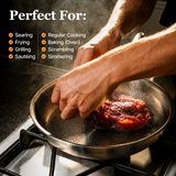 VEYUNA Titanium Hammered Frying Pan Pro – Mini Skillet for Food & Treat Prep