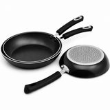 VEYUNA Frying Pan Set, 3-Piece Nonstick Induction Skillets for Food Prep