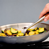 VEYUNA 30cm Stainless Steel Fry Pan – Commercial Grade for Fresh Food Prep