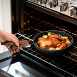 VEYUNA 10-Piece Nonstick Cookware Set, Removable Handle, Stackable, Meal Prep