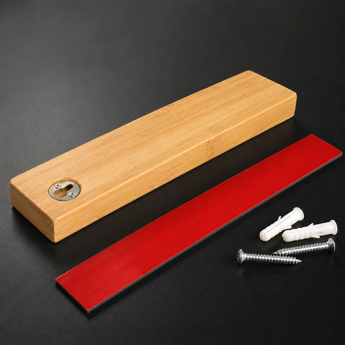 VEYUNA Magnetic Knife Holder – 16-Inch Bamboo Wall Rack for Food Prep Tools