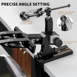 VEYUNA Knife Sharpening System – 9–25° Adjustable 360° Sharpener for Food Prep