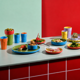 VEYUNA Dinnerware Set 16-Piece – Colorful Plates & Bowls for Dining