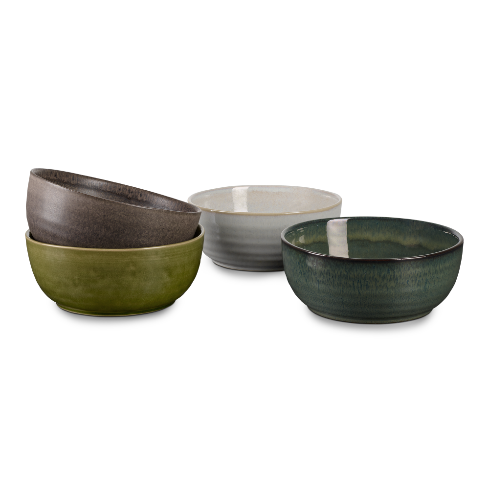 VEYUNA Poké Bowl Set – Glazed Ceramic Bowls for Healthy Dining
