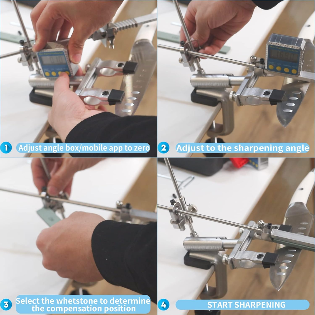 VEYUNA Knife Sharpening System – 10-Stone 360° Precision Sharpener for Food Prep
