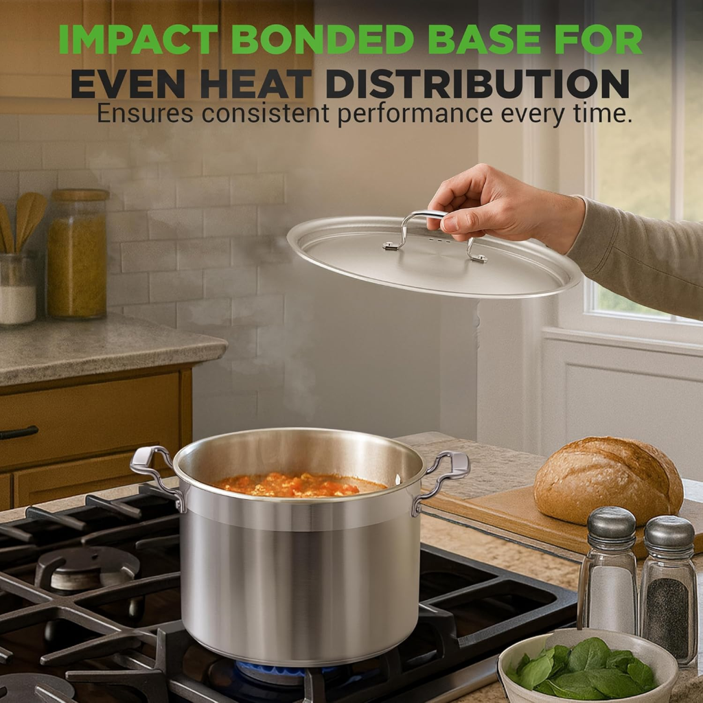 VEYUNA 7L Stainless Steel Stock Pot - 18/8 Food Grade, Meal Prep, Induction