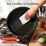 VEYUNA Cookware Set 10pc Nonstick Induction Pans, Non-Toxic Meal Prep