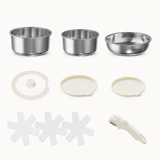 VEYUNA Cookware Set – 10-Piece Stainless Steel Nonstick Set for Food Prep