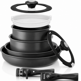 VEYUNA 10-Piece Cookware Set – PFAS-Free Nonstick Food Prep Pots & Pans
