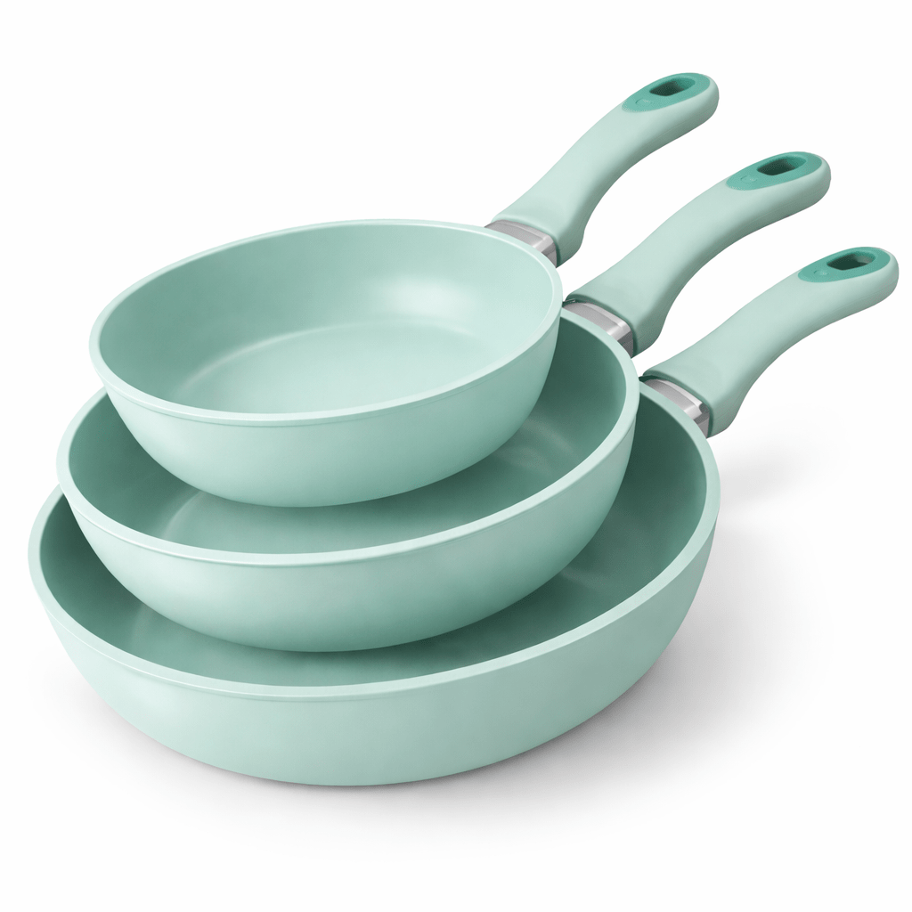 VEYUNA Granite Frying Pan Set – Premium Nonstick Cookware for Healthy Food Prep