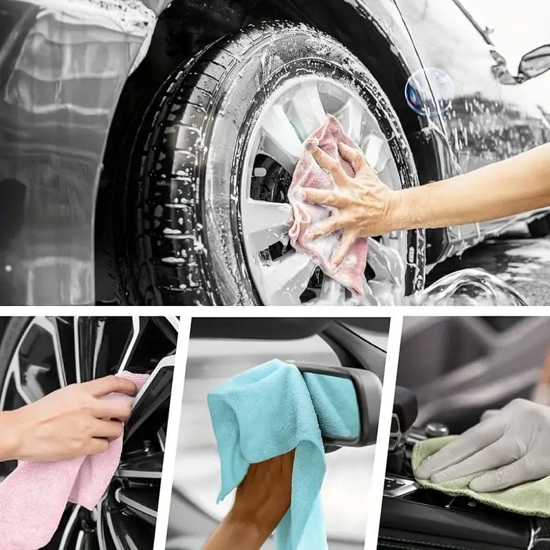 VEYUNA Microfiber Cleaning Cloth Roll – 50 Reusable Kitchen Wipes