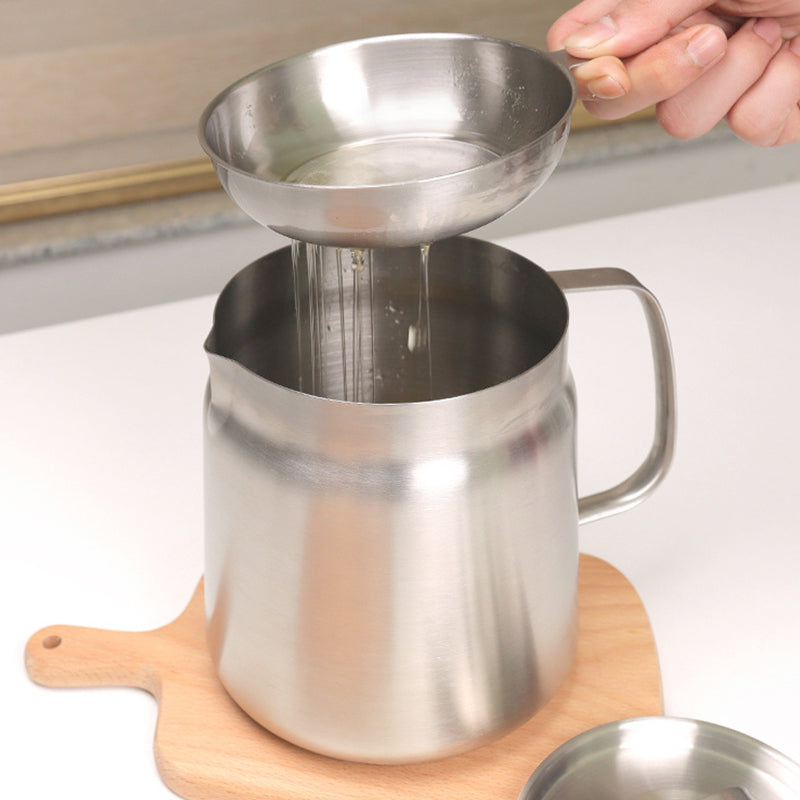 VEYUNA Oil Strainer Pot – 304 Stainless Steel Food Fryer with Basket & Lid