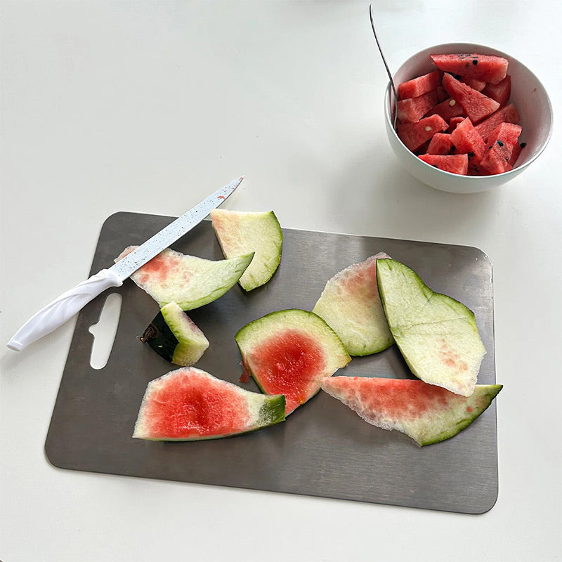 VEYUNA Cutting Board – 316 Stainless Steel Antibacterial Food Prep Surface