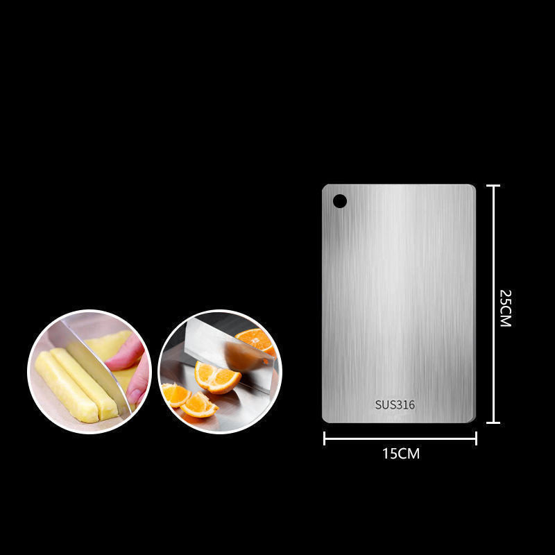 VEYUNA Cutting Board – 316 Stainless Steel Antibacterial Food Prep Surface