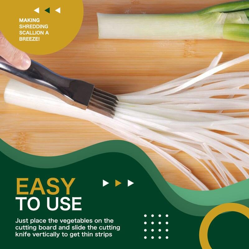 VEYUNA 6-Blade Vegetable Slicer – 304 Stainless Steel Food Prep Cutter