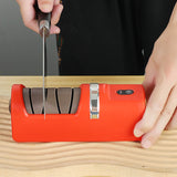 VEYUNA Automatic Knife Sharpener – One-Pull Blade Sharpener for Food Prep Knives