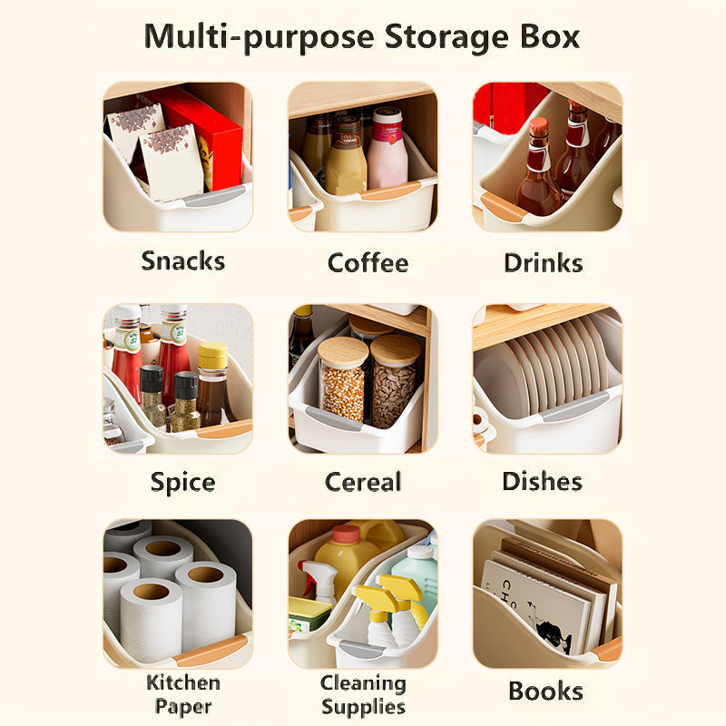 VEYUNA Storage Bin – Large-Capacity Food & Supply Organiser with Easy-Pull Handle