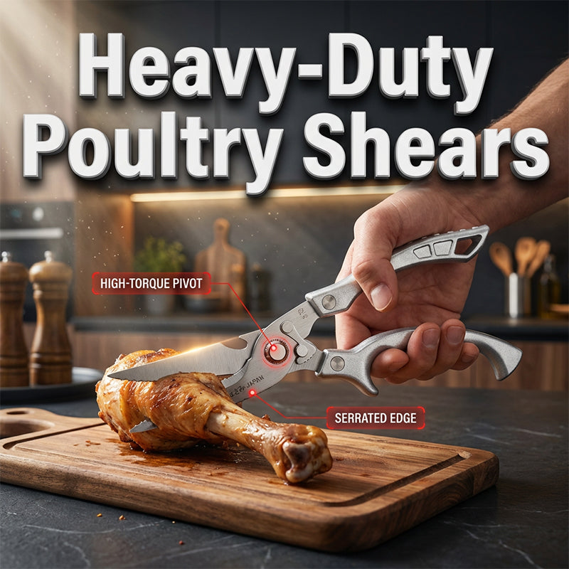 VEYUNA Multifunctional Kitchen & Kitchen Scissors – Heavy-Duty Stainless Steel