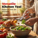 VEYUNA Multifunctional Kitchen & Kitchen Scissors – Heavy-Duty Stainless Steel
