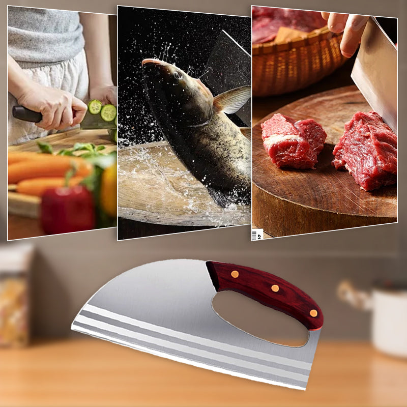 VEYUNA Cleaver Knife – Lightweight Ergonomic Food Prep Blade for Meat & Vegetables