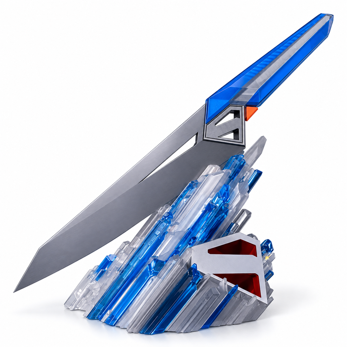 VEYUNA 8.5" Chef Knife with Display Stand, Superman Collector Edition, G10 Resin Handle