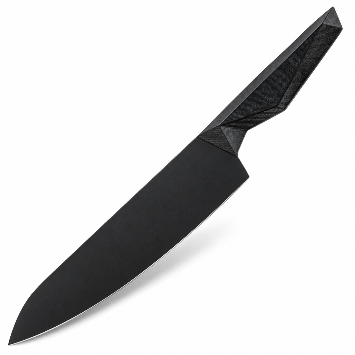 VEYUNA 8" Chef Knife, Shadow Black Blade, Ergonomic Handle, NSF Certified