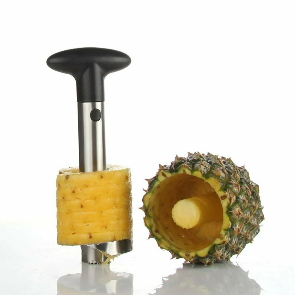 VEYUNA Pineapple Corer & Slicer – Stainless Steel Cutter for Fresh Treat Prep