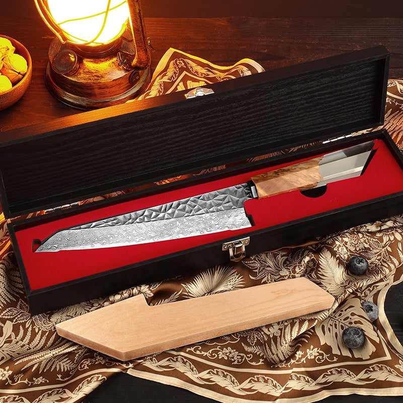 VEYUNA Damascus Steel Knife – Razor-Sharp Food Prep Blade with Ergonomic Handle